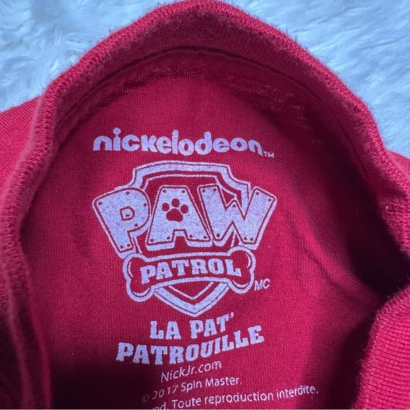 Nickelodeon Paw Patrol Graphic Tee Red Size Extra Small - Picture 7 of 16
